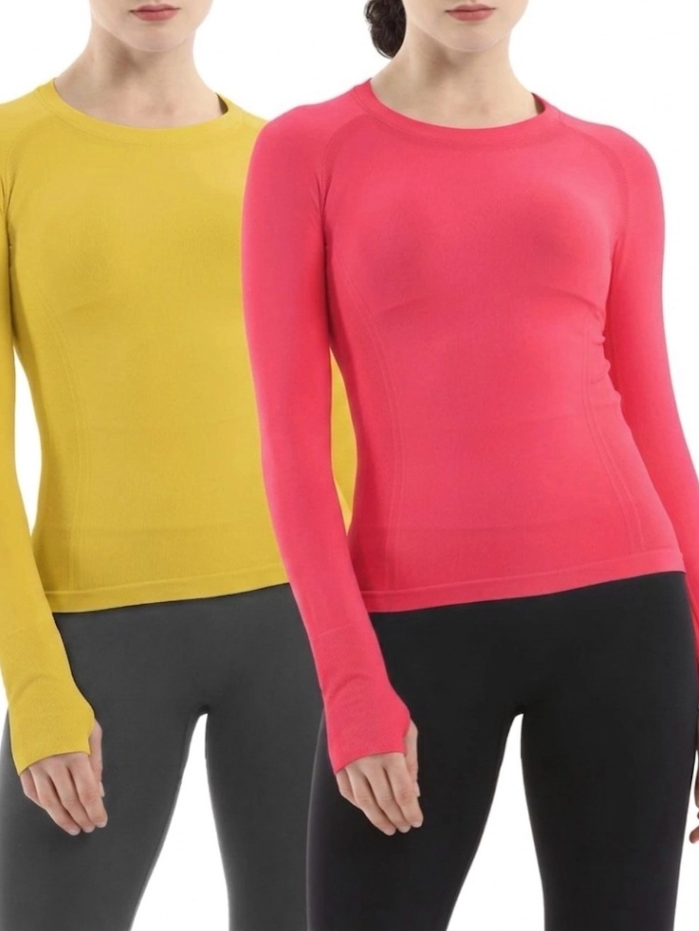 MathCat Seamless Workout Shirts for Women Long Sleeve Yoga Tops Sports Running S